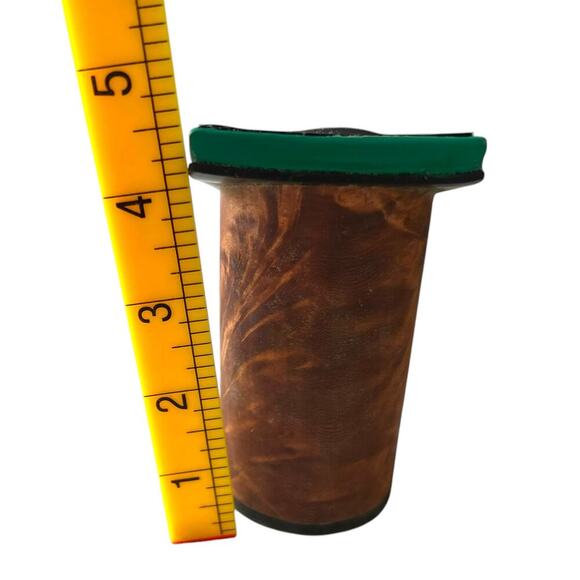 Mila Mila Women’s Leather Squared Toe Heels Green Made in Mexico MX 25.5 US 7.5 - Picture 5 of 7